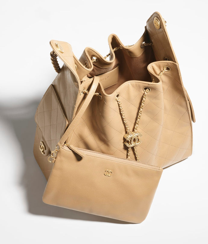 MOYEN SAC CHANEL 25 BEIGE