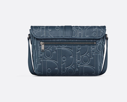 Sac Messenger à rabat Dior Daily Medium - Bleu