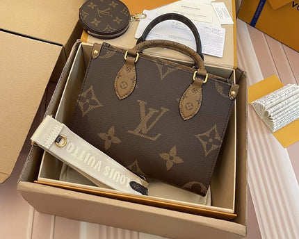 LV - Petit Cabas OnTheGo BB Maron double