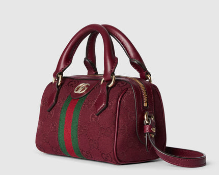 Sac Boston GG Ophidia mini format - Rouge