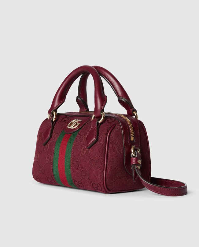 Sac Boston GG Ophidia mini format - Rouge