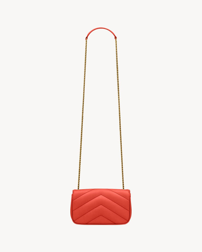 LOULOU MINI EN CUIR D'AGNEAU  - YSL - Rouge