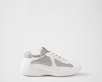 Baskets Prada America’s Cup en tissu Bike blanc