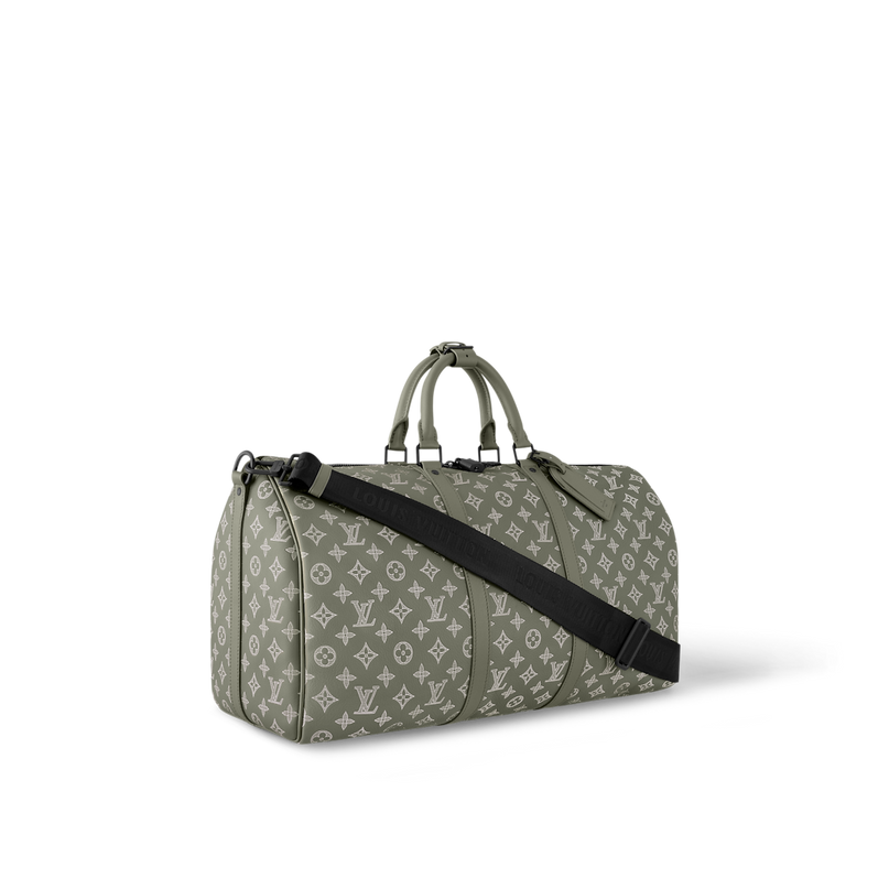 Sac Keepall Bandoulière 50 - LV -  Vert kaki