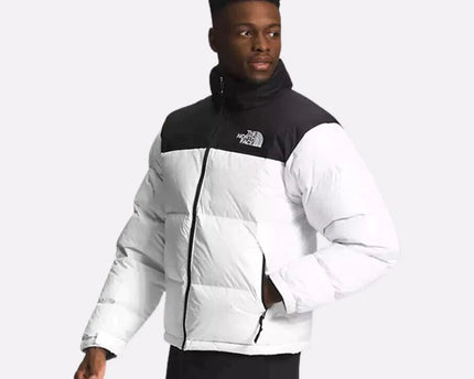 White Retro Nuptse 700 Pour Homme
