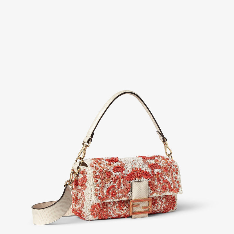 Sac Fendi Baguette - Rouge Blanc