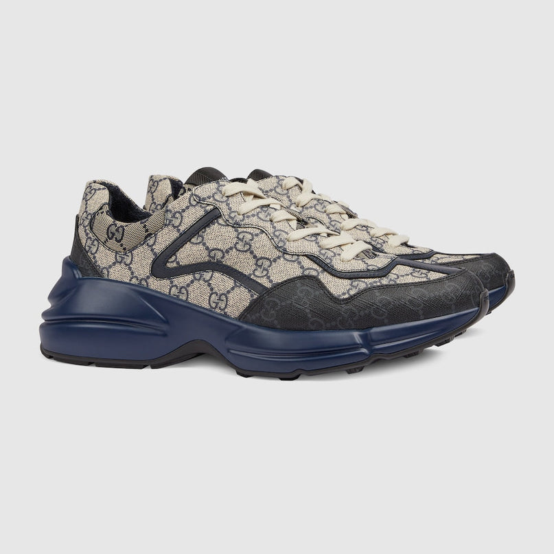 BASKETS GUCCI RHYTON - BLEU