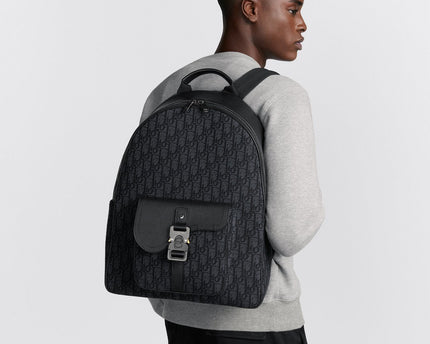 Sac à dos zippé Saddle - Dior - Noir