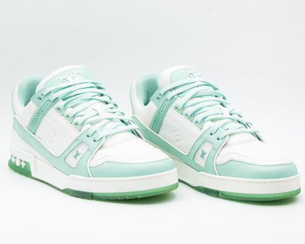 Sneaker LV Trainer Green White