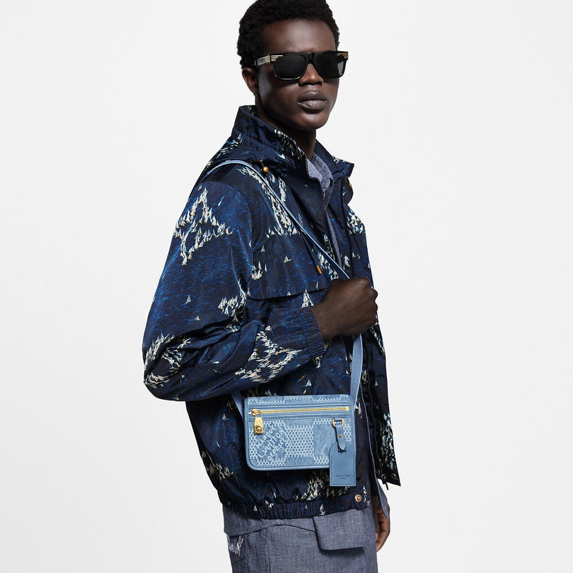 Portefeuille Bosphore Wearable - LV - Bleu jeans