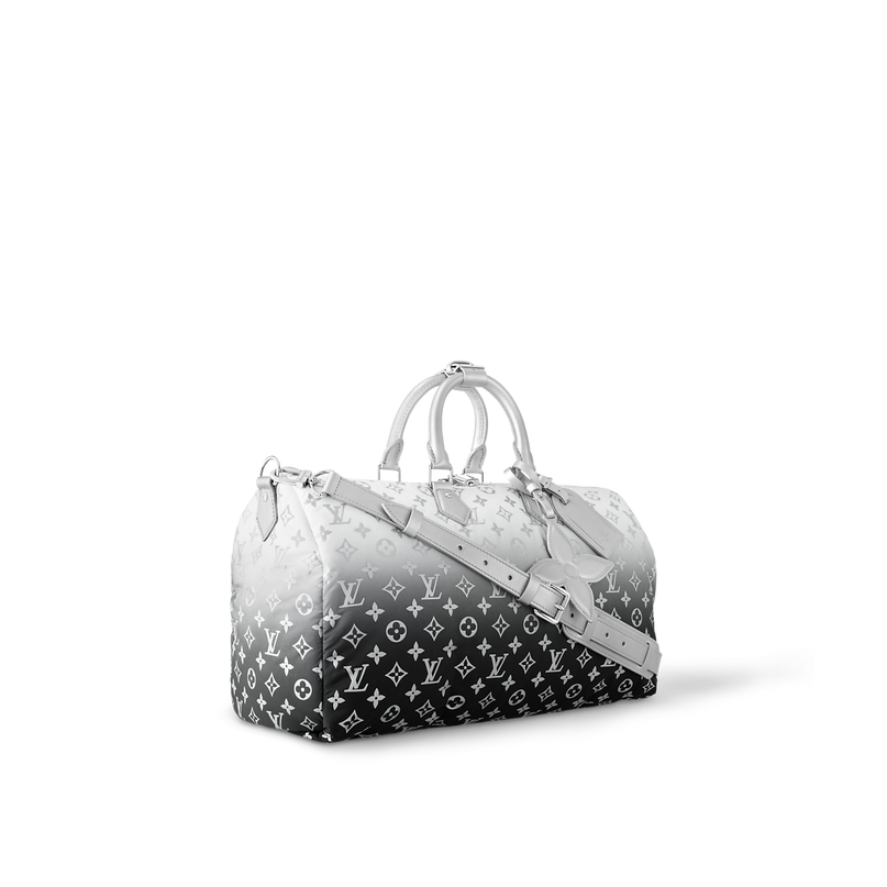 Sac Keepall Bandoulière 45 - LV - Blanc Noir