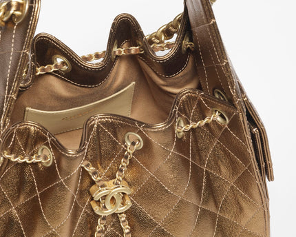 PETIT SAC CHANEL 25 MARRON BRILLANT