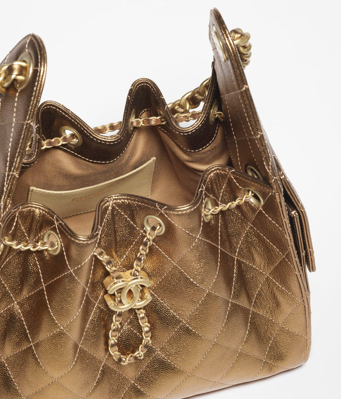 PETIT SAC CHANEL 25 MARRON BRILLANT