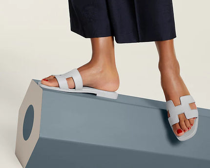 Hermes - Claquettes Bleu glacier