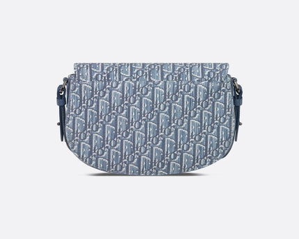 Sac Messenger Saddle Dior - Bleu ciel