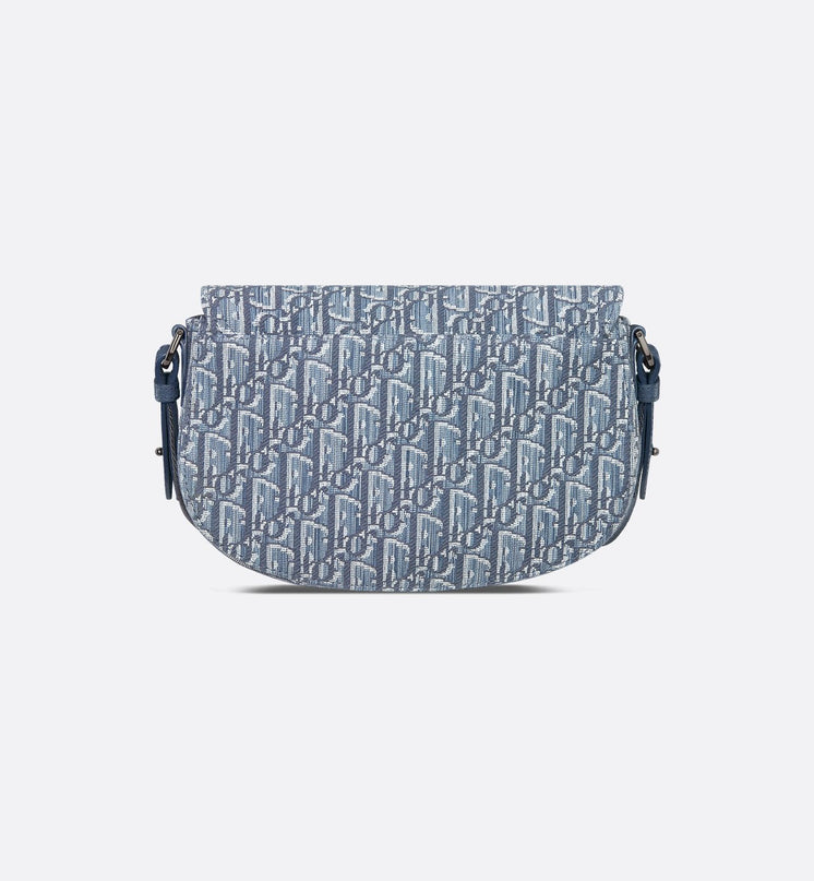 Sac Messenger Saddle Dior - Bleu ciel