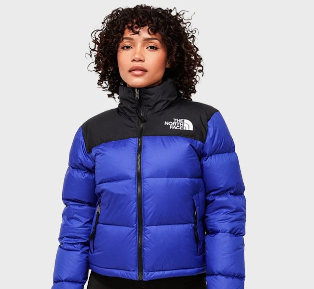 Blue Retro Nuptse 700 Pour Femme Bleu