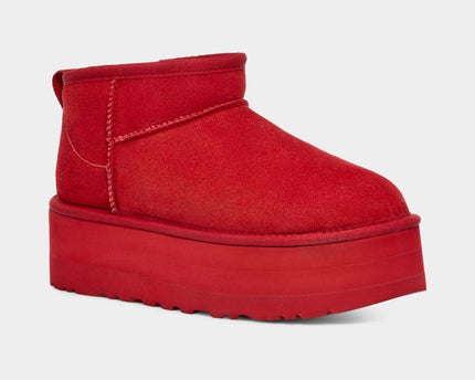 Botte UGG Classic Ultra Mini À Plateforme - Rouge