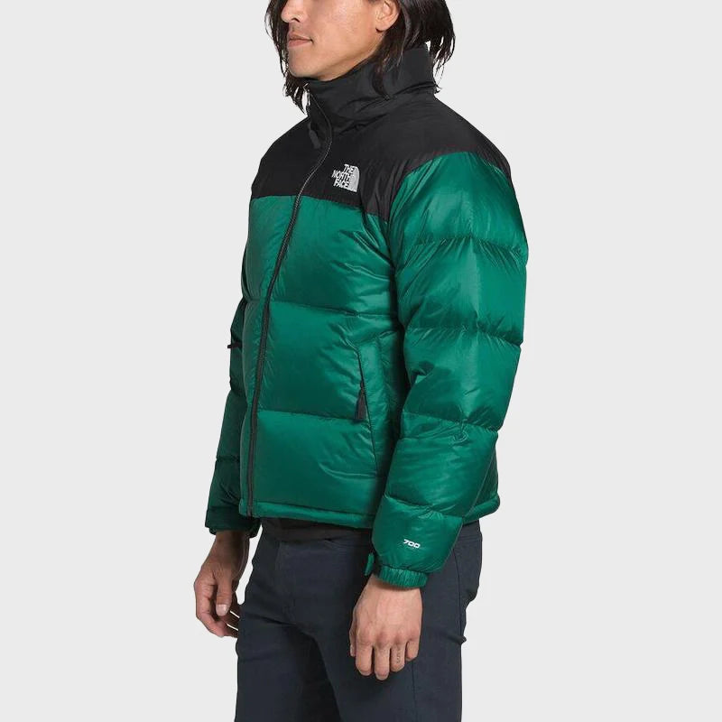 Green Retro Nuptse 700 Pour Homme