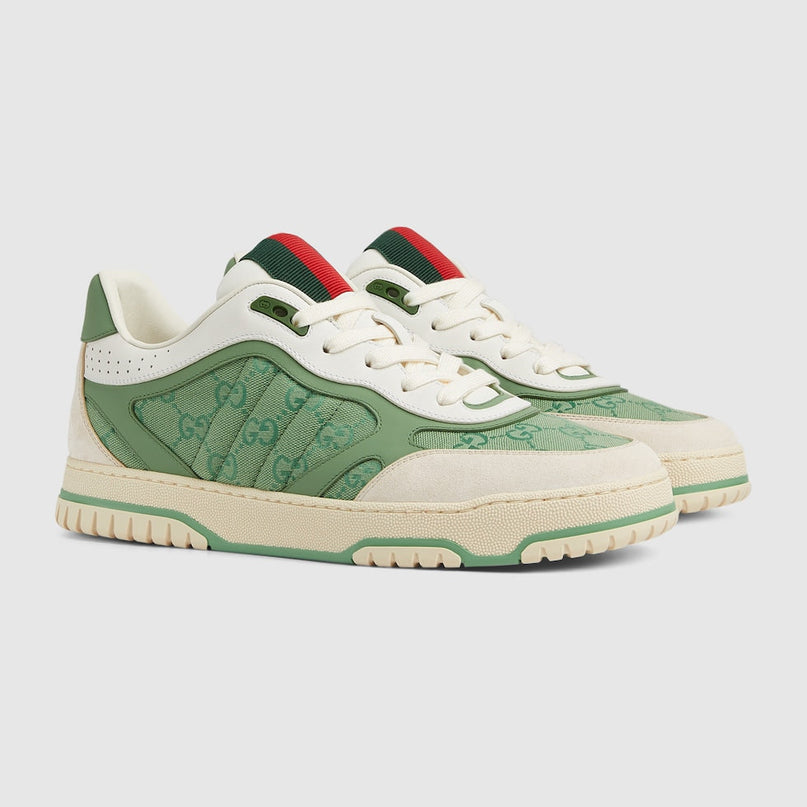 BASKETS GUCCI RE-WEB POUR HOMME - VERT