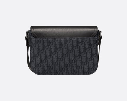 Sac Messenger à rabat Saddle Small Dior - Noir