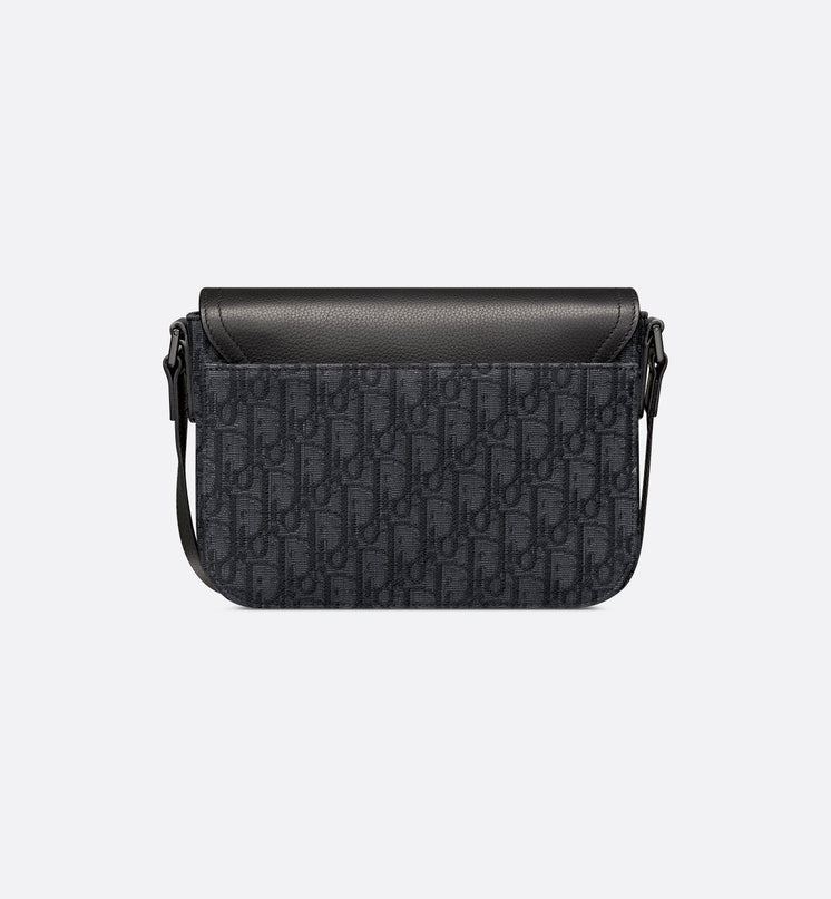 Sac Messenger à rabat Saddle Small Dior - Noir
