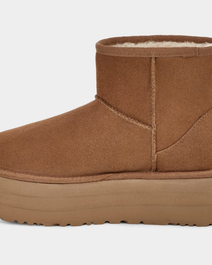 Botte UGG Classic Mini À Platforme - Marron