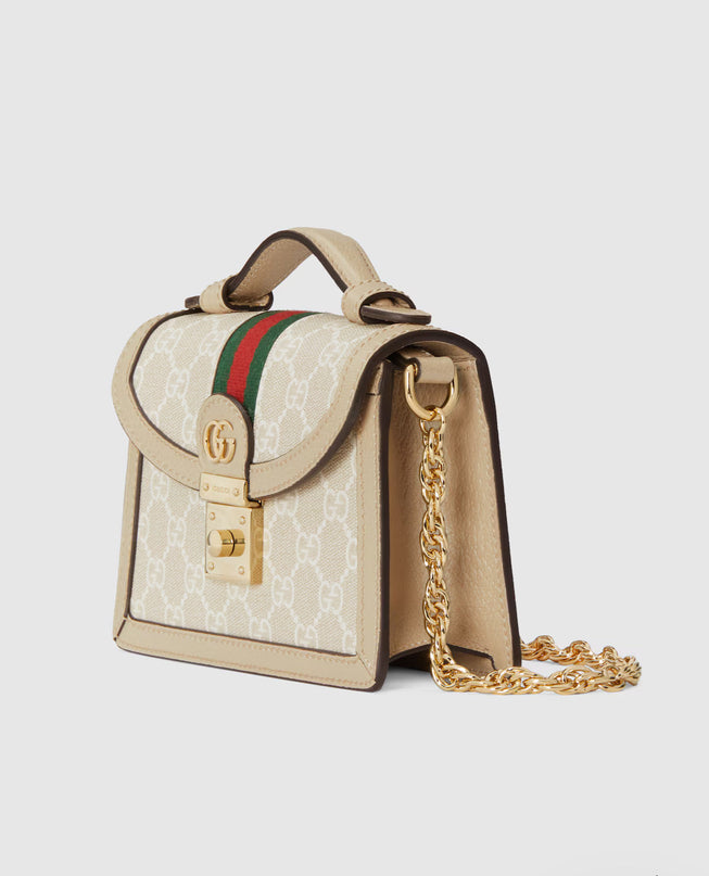 Sac à main GG Ophidia mini format - Blanc