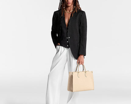 Cabas OnTheGo MM - LV - Blanc Crème