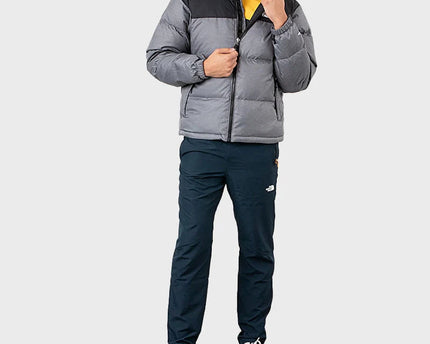 Grey Retro Nuptse 700 Pour Homme