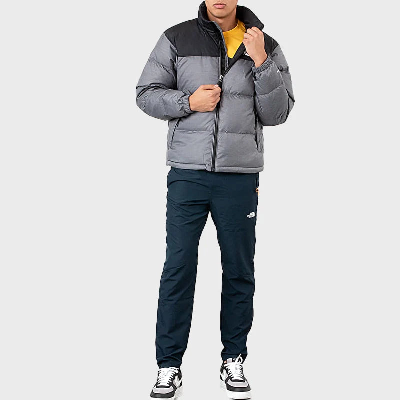 Grey Retro Nuptse 700 Pour Homme