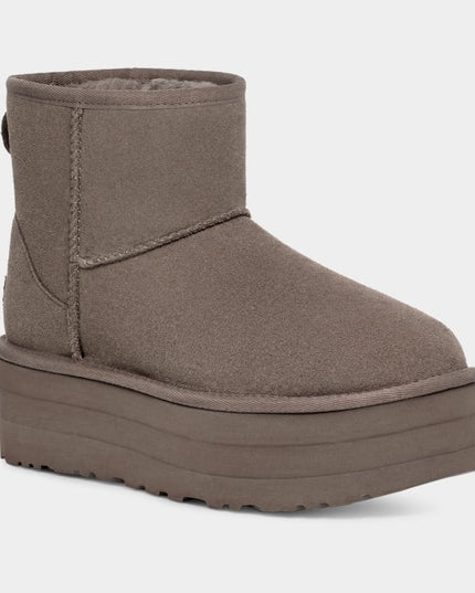 Botte UGG Classic Mini À Platforme - Gris