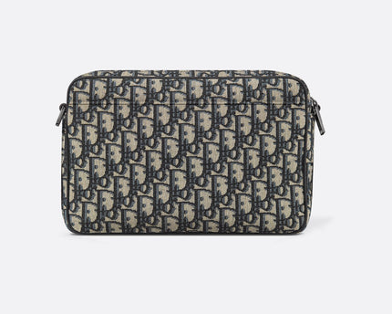 Sac bandoulière Maxi Safari Dior - Noir Beige