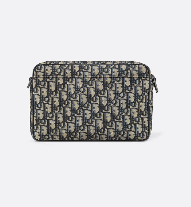Sac bandoulière Maxi Safari Dior - Noir Beige