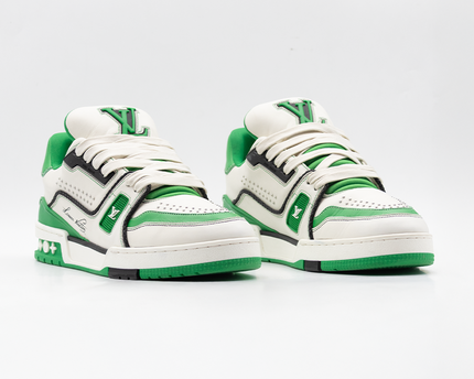 Sneaker LV Trainer White Green
