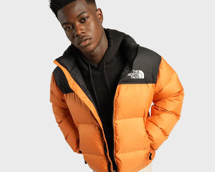 Orange Retro Nuptse 700 Pour Homme