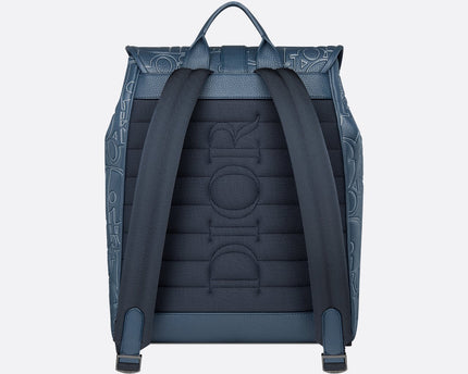 Sac à dos à rabat Dior Daily Bleu