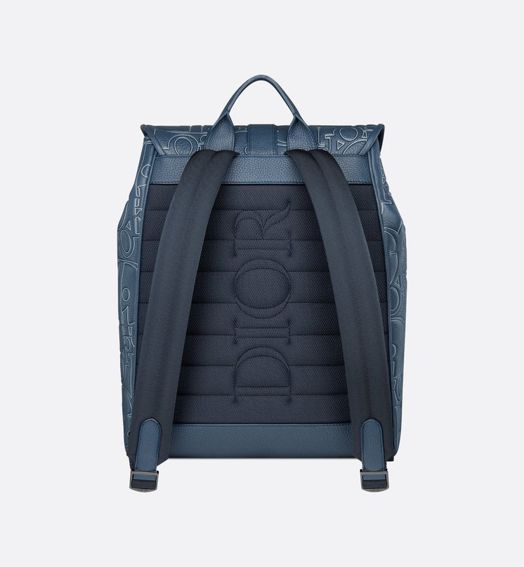 Sac à dos à rabat Dior Daily Bleu