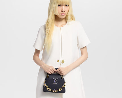 Sac Capucines Mini - LV - Noir/Doré