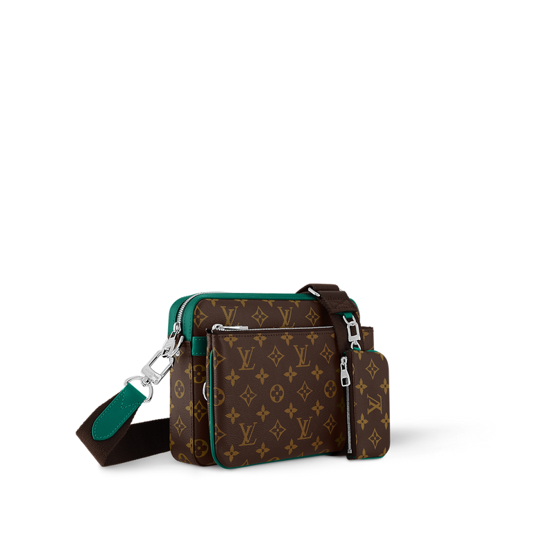 Trio messenger - LV - Marron