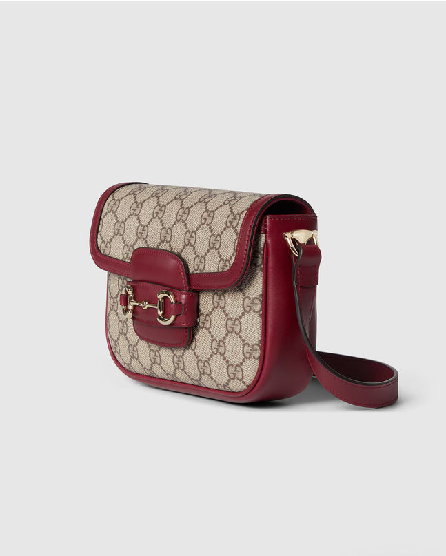 Sac à épaule Gucci Horsebit 1955 petit format - Rouge