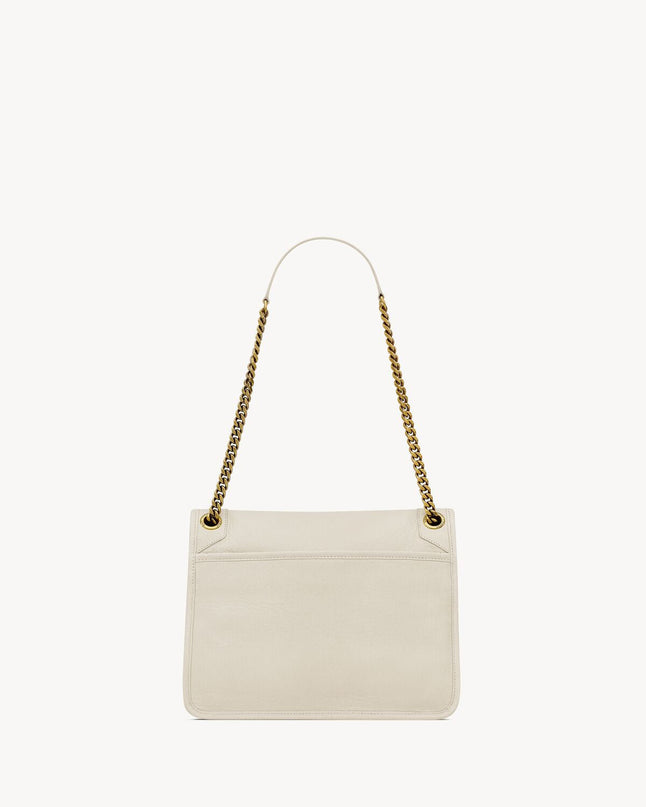 NIKI MEDIUM EN CUIR VINTAGE  - YSL - Blanc