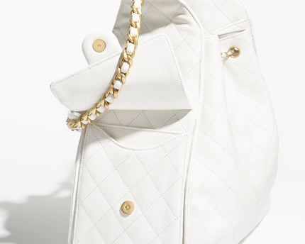 MOYEN SAC CHANEL 25 BLANC