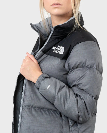 Grey Retro Nuptse 700 Pour Femme