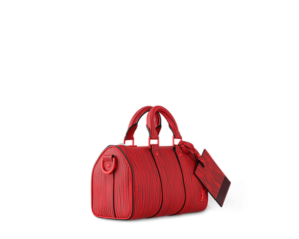 LV x Park Seo-Bo - Sac Keepall Bandoulière 25 - Rouge