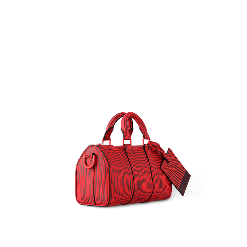 LV x Park Seo-Bo - Sac Keepall Bandoulière 25 - Rouge