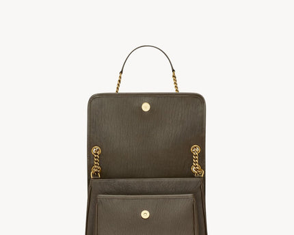 NIKI MEDIUM EN CUIR D’AGNEAU GRAINÉ  - YSL - Vert
