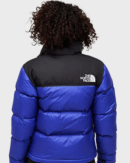 Blue Retro Nuptse 700 Pour Femme Bleu