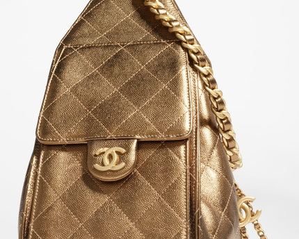 PETIT SAC CHANEL 25 MARRON BRILLANT