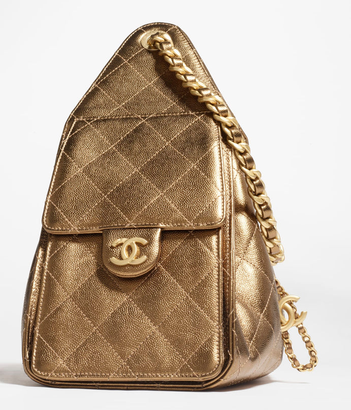PETIT SAC CHANEL 25 MARRON BRILLANT
